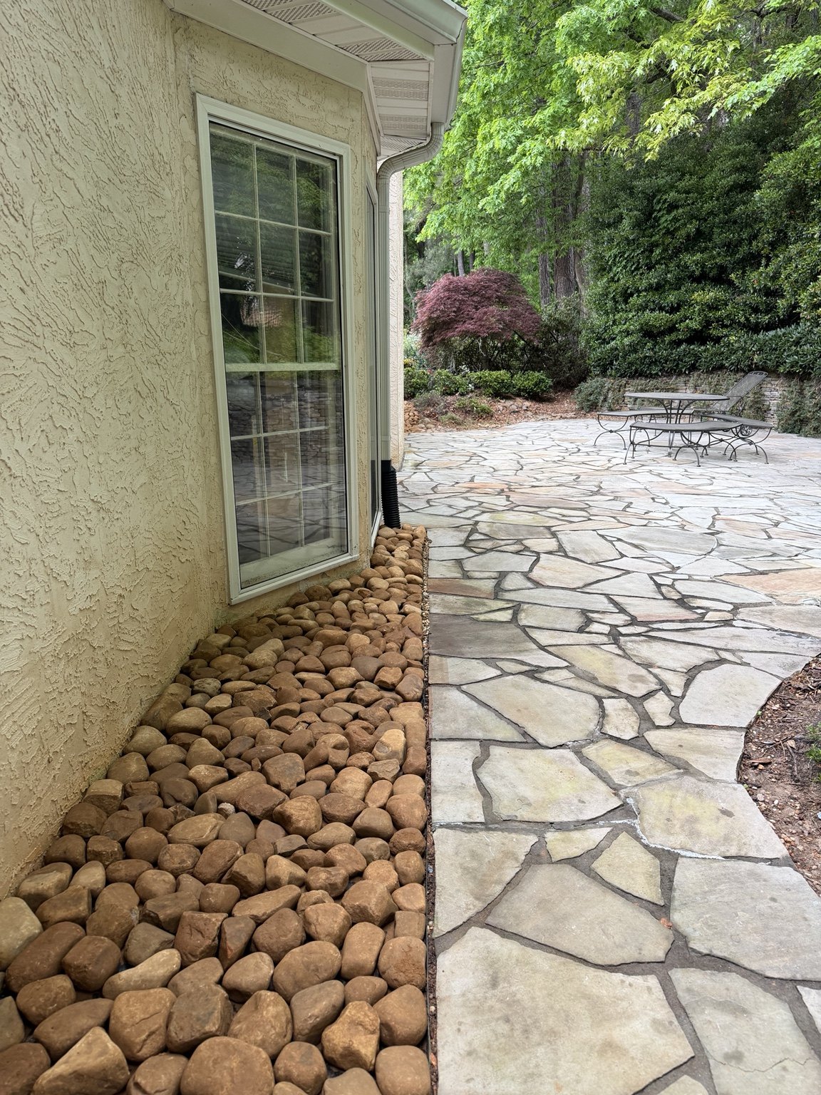 After drainage