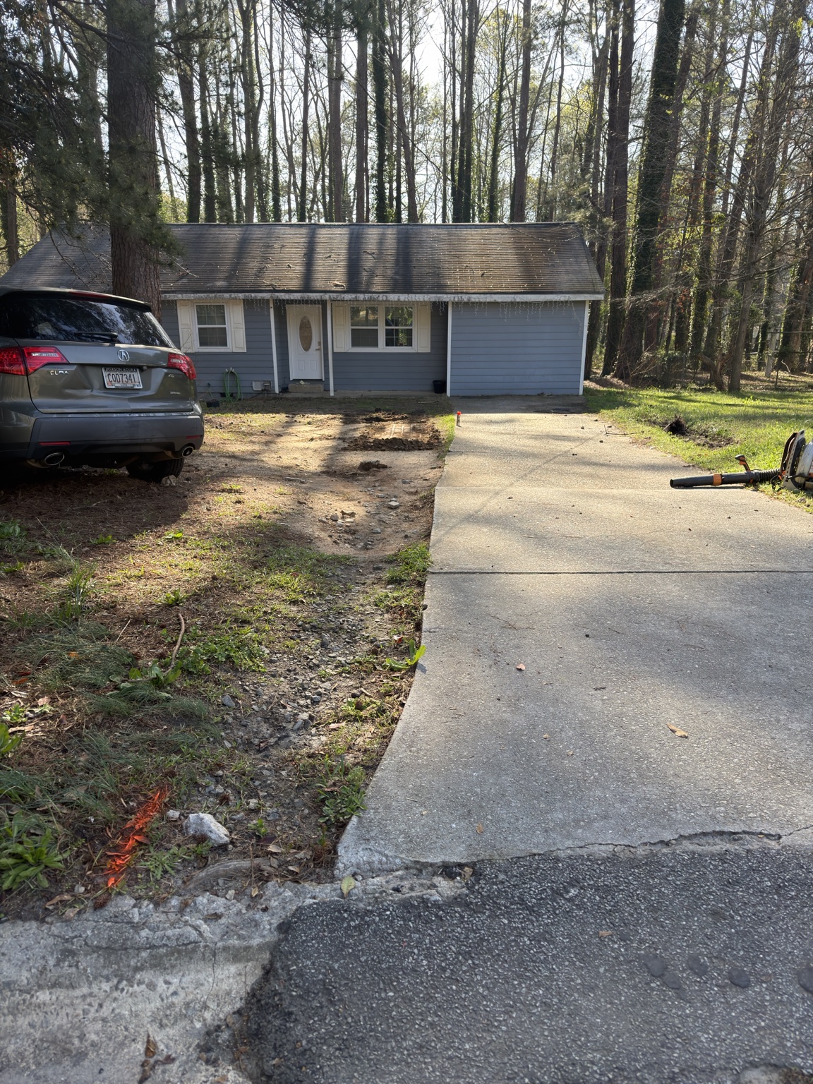 Before paver driveway installation